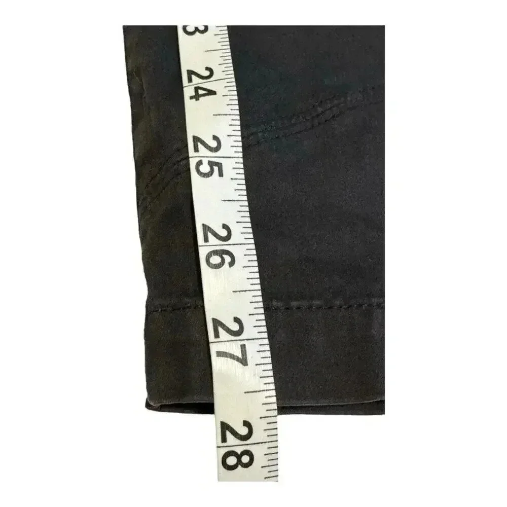 J. Crew Women’s Size 4 (26) Black Toothpick‎ Zip Ankle Moto Jeans